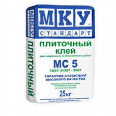 Клей плиточный МКУ СТАНДАРТ МС-5 (25кг) ( 56шт/под)