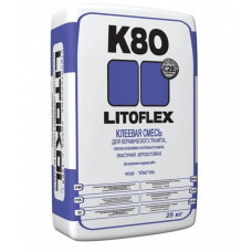 LITOKOL LitoFlex K80 (серый) цементный клей для плитки (25 кг) (54шт/под)